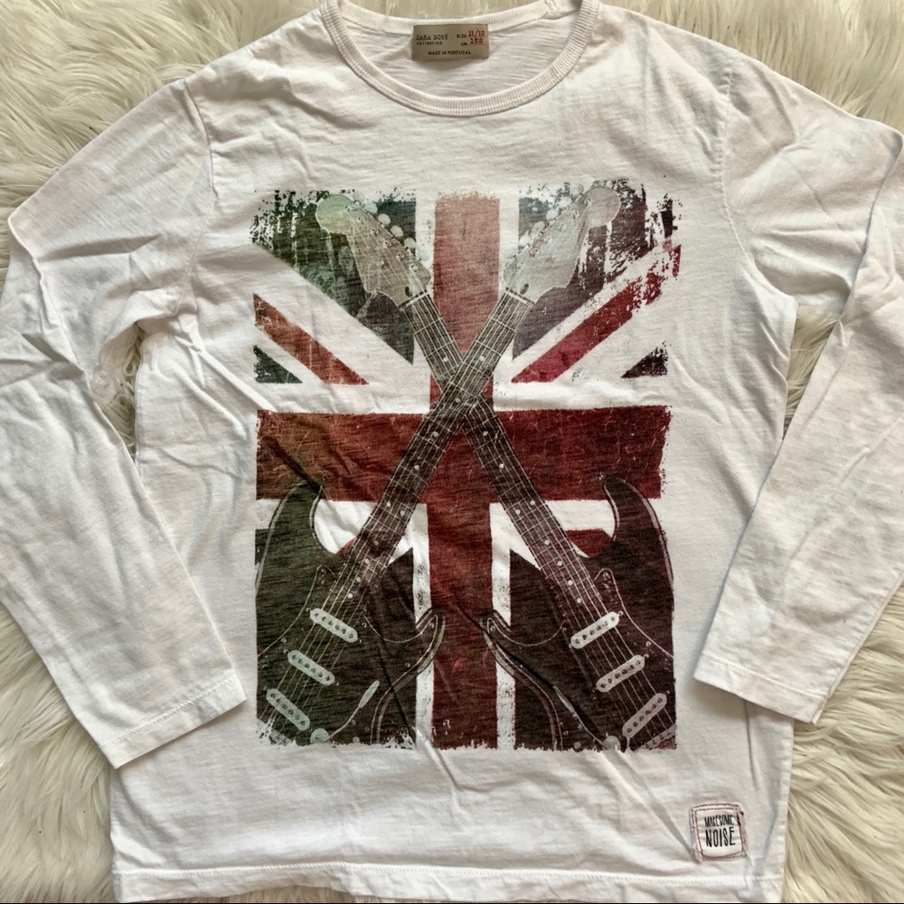 ZARA BOYS graphic long-sleeve tee (Size 11/12)